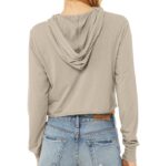 Bella + Canvas Women’s Cropped Long Sleeve Hoodie Shirt